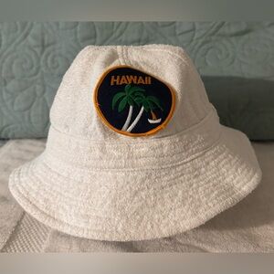 Vintage Hawaii Kids White Bucket Hat